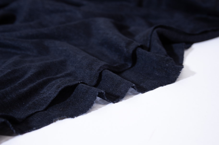 Leinen Jersey - Night Blue