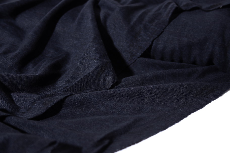 Leinen Jersey - Night Blue