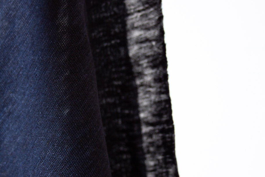 Leinen Jersey - Night Blue