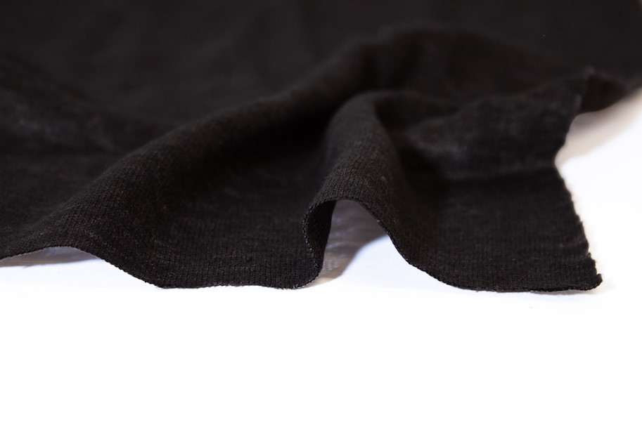 Leinen Jersey - Vintage Black