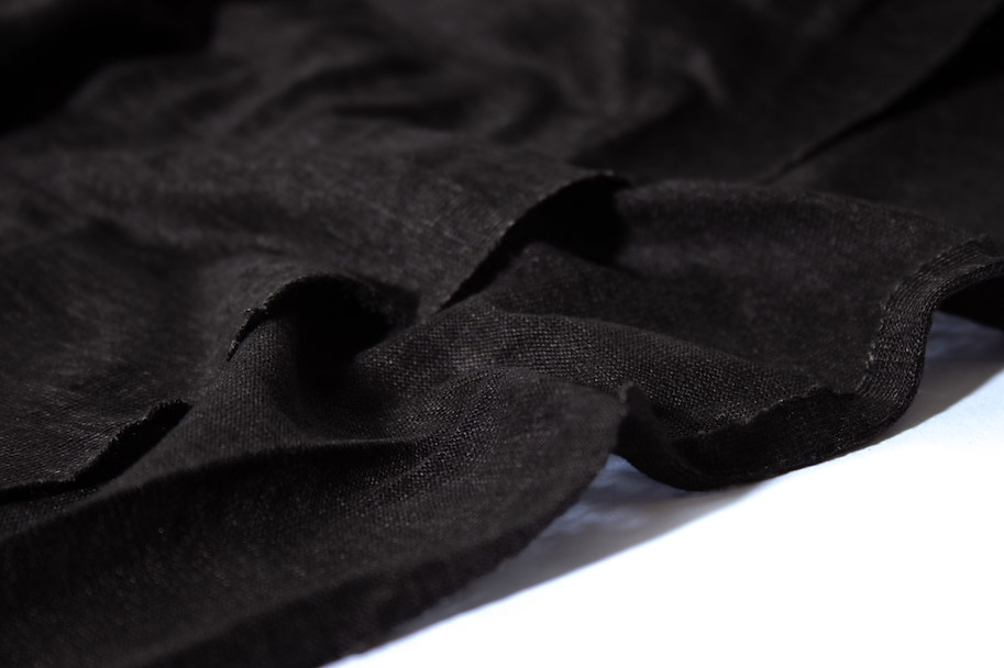 Leinen Jersey - Vintage Black