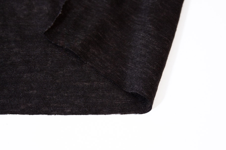Leinen Jersey - Vintage Black
