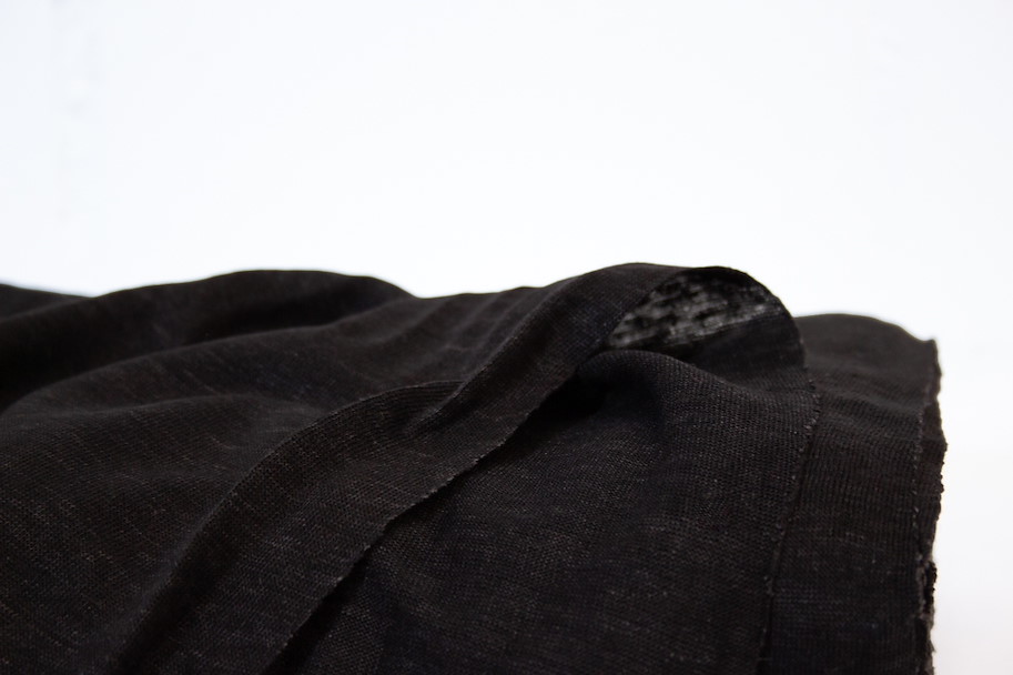 Leinen Jersey - Vintage Black