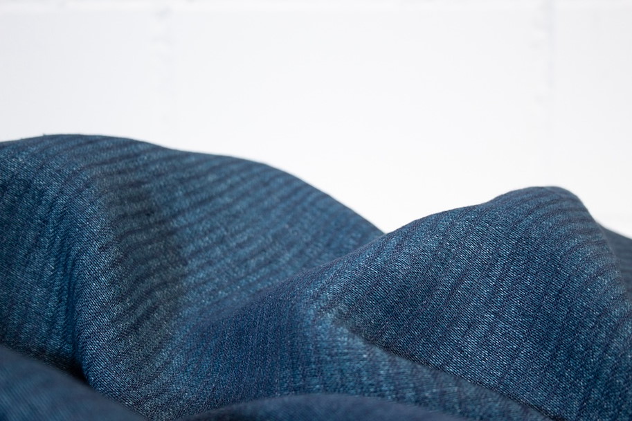 Hanf Leinen - Stripes Deep Sea