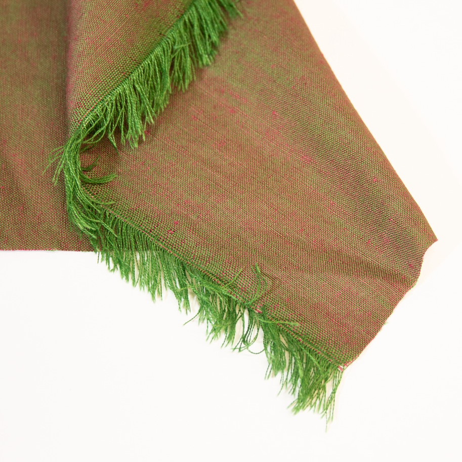 Leinen-Seide - Algae Pink Green