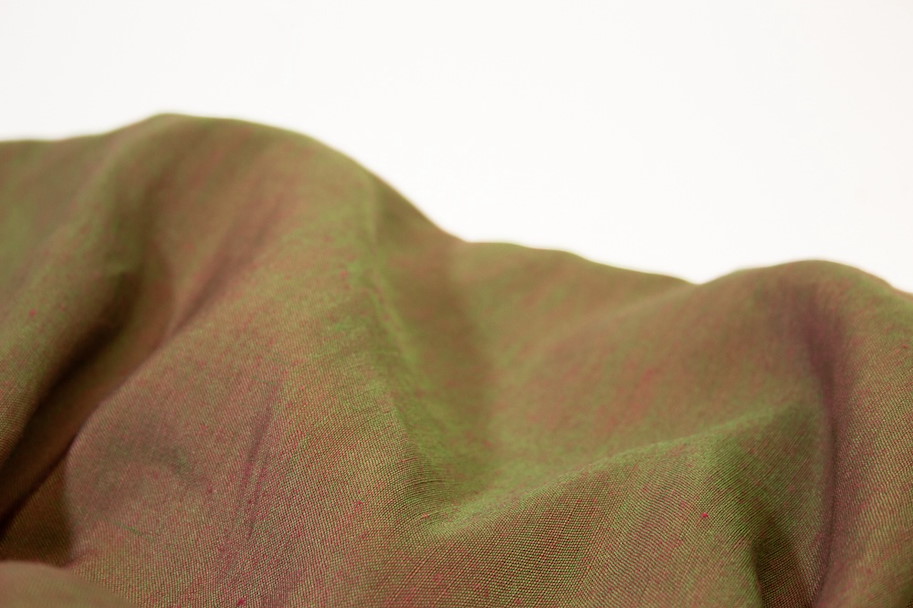 Leinen-Seide - Algae Pink Green