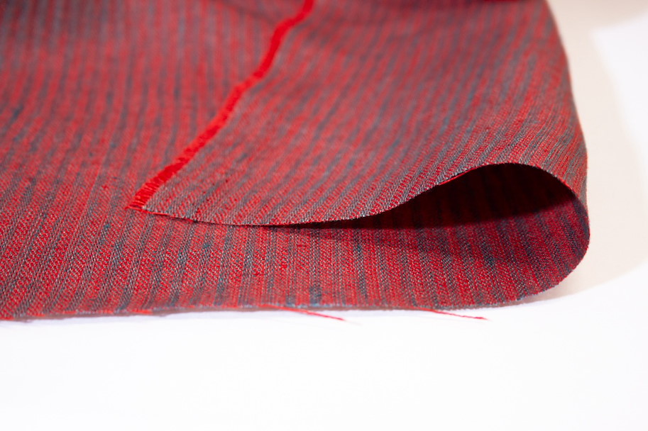 Hemp Linen - Stripes Orchid