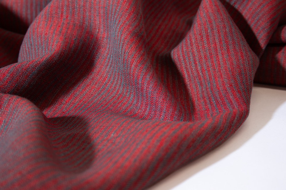 Hemp Linen - Stripes Orchid