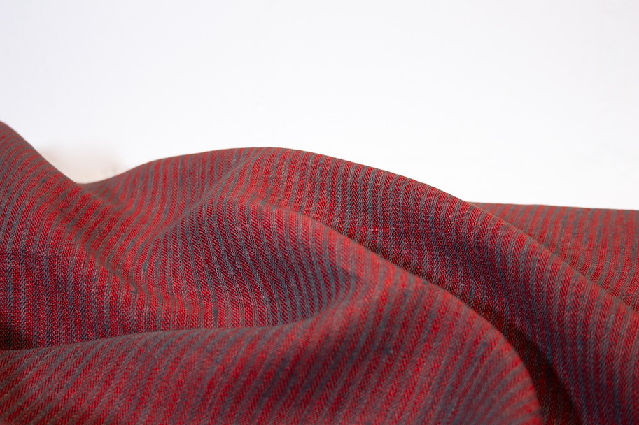 Hemp Linen - Stripes Orchid