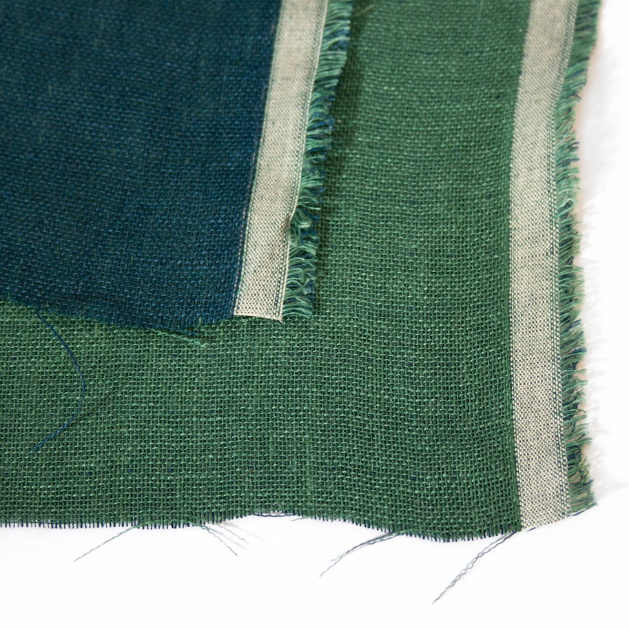 Linen Washed - Double-Sided Blue Teal