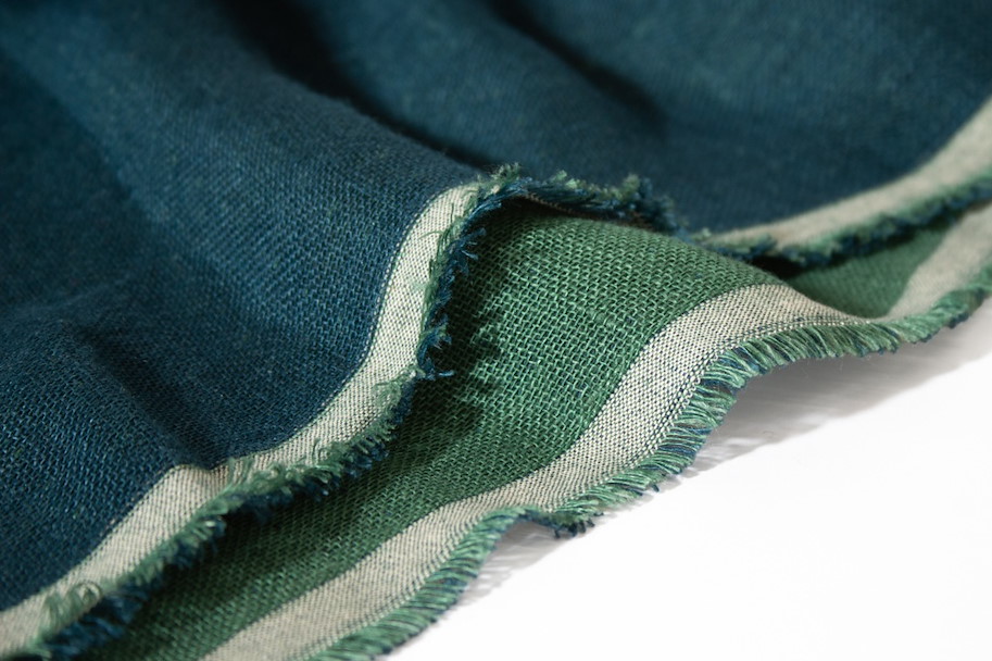 Linen Washed - Double-Sided Blue Teal