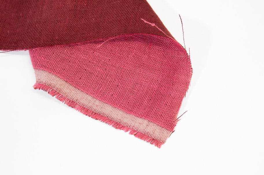 Linen Washed - Double-Sided Pink Bordeaux