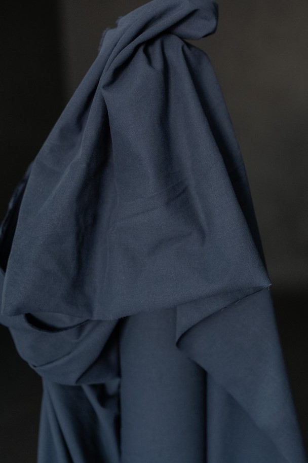 Organic Sanded Twill - 8oz Noah Navy