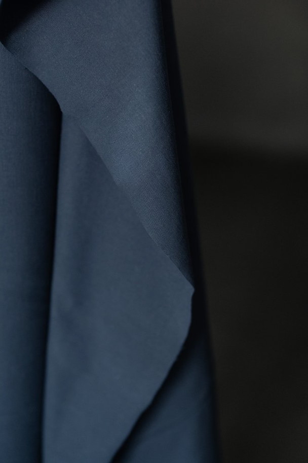 Organic Sanded Twill - 8oz Noah Navy