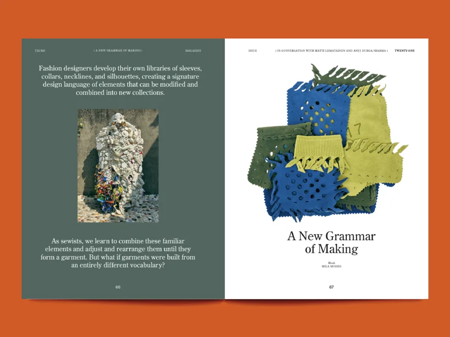 Tauko Magazine - Issue 21 Redesign (Sewing Magazine)